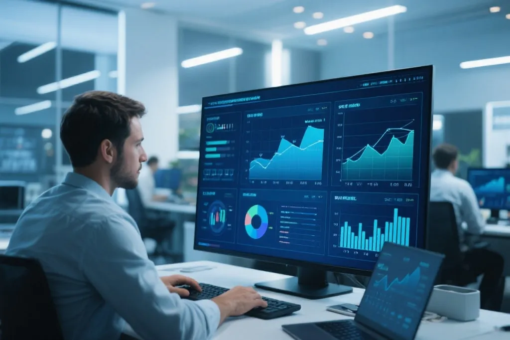 数据分析师正在审阅官方预测报告